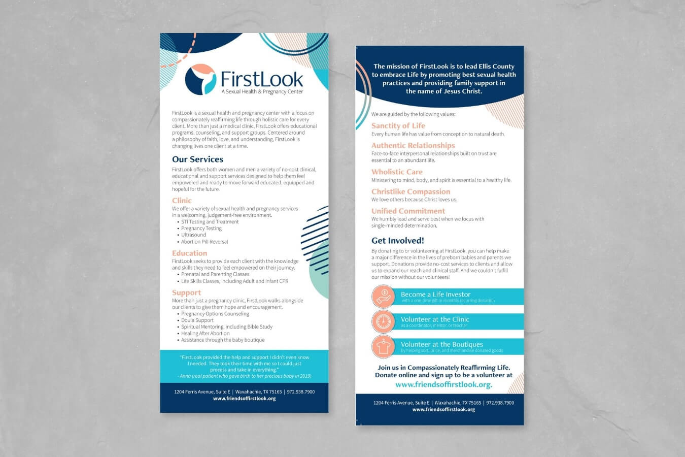 Rack card design