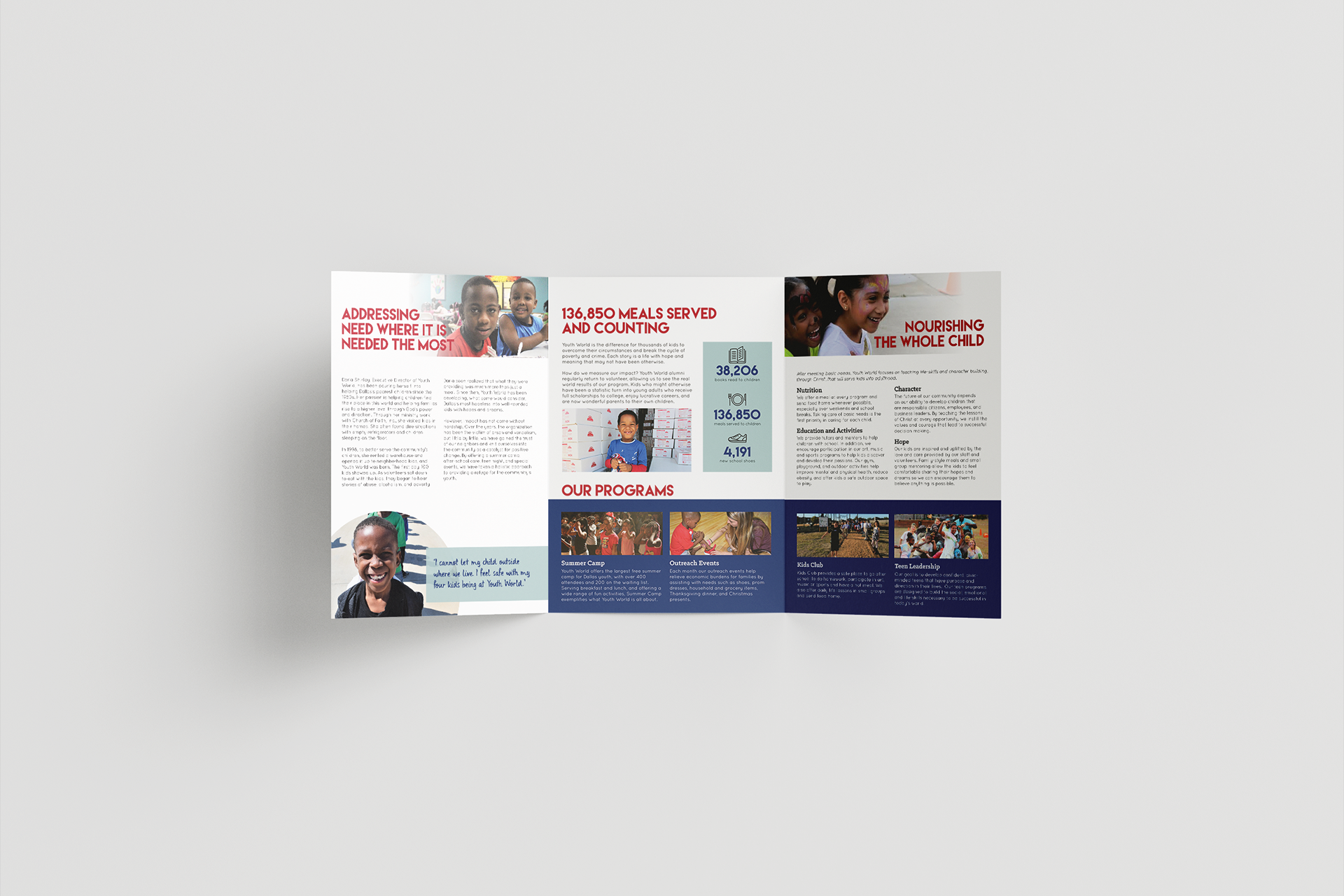 Trifold brochure design