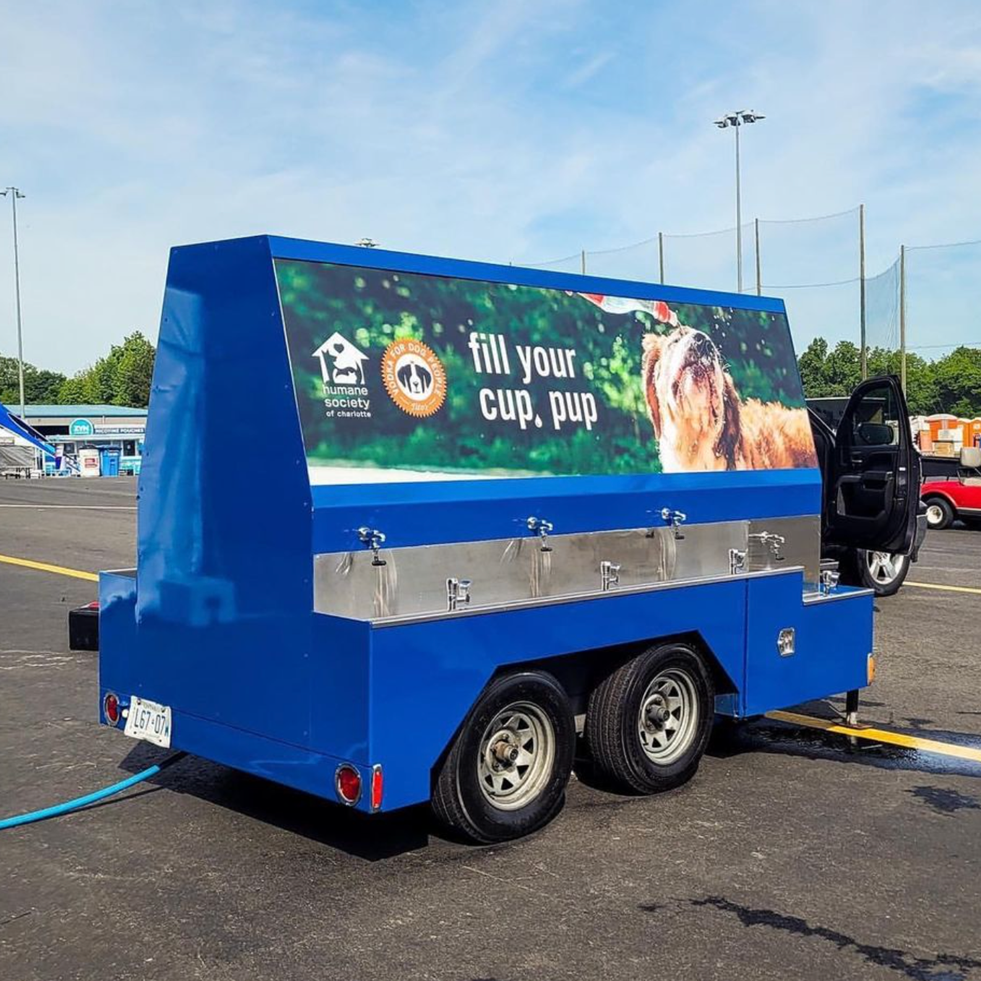 Quench Buggy ad at the inaugural Breakaway Music Festival