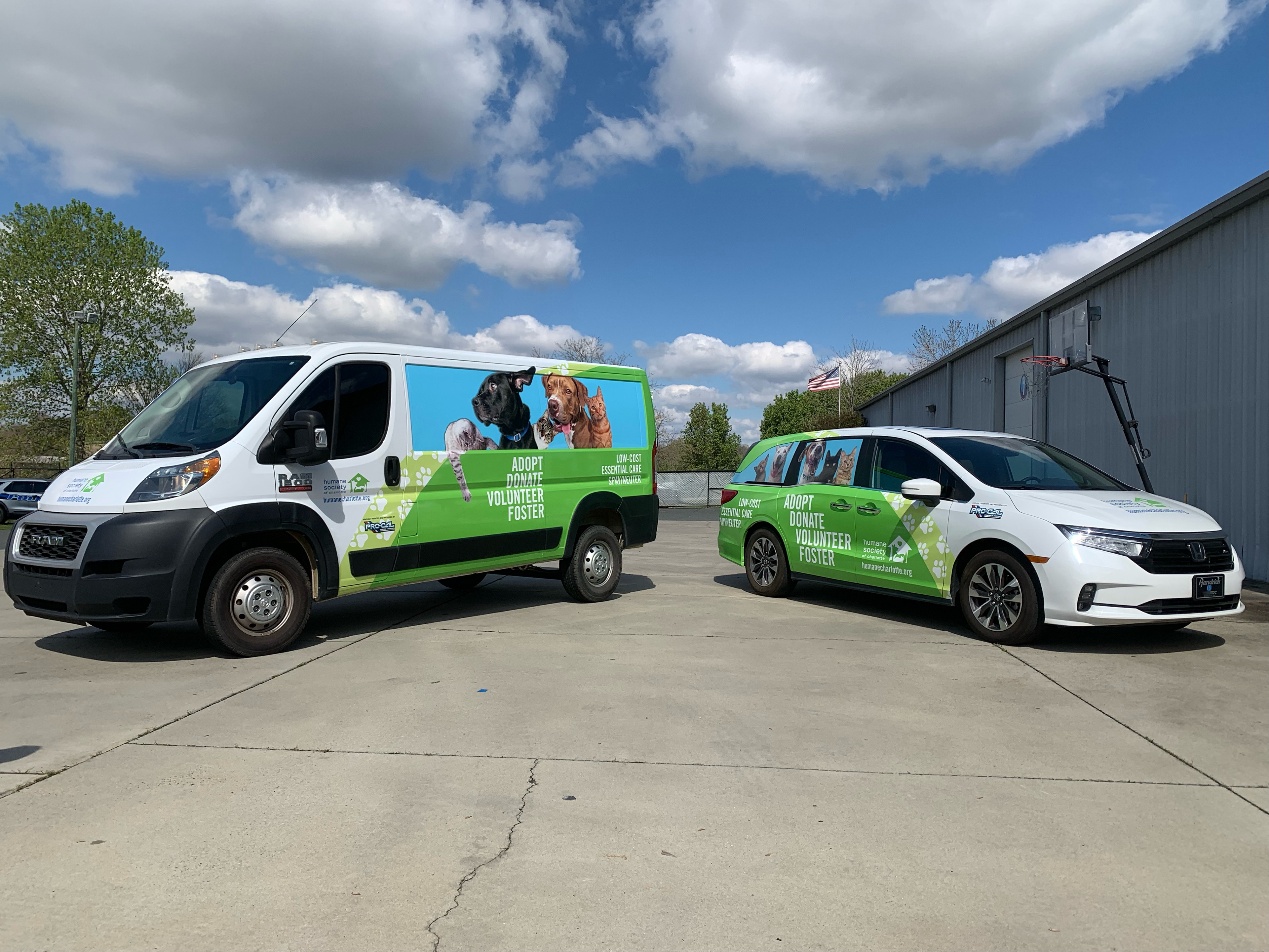 Van wrap designs featuring HSC alumni