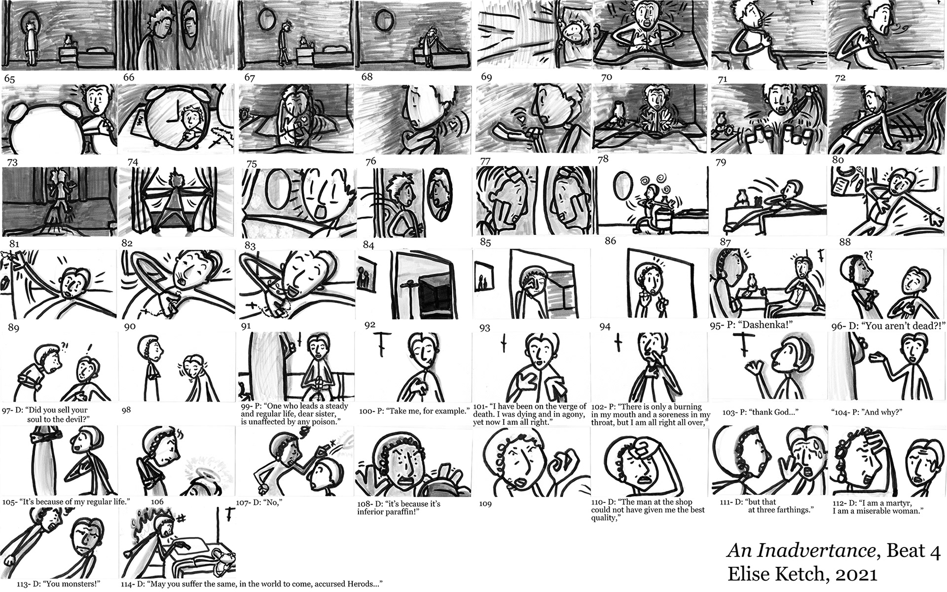 "An Inadvertance", storyboard (part 2)