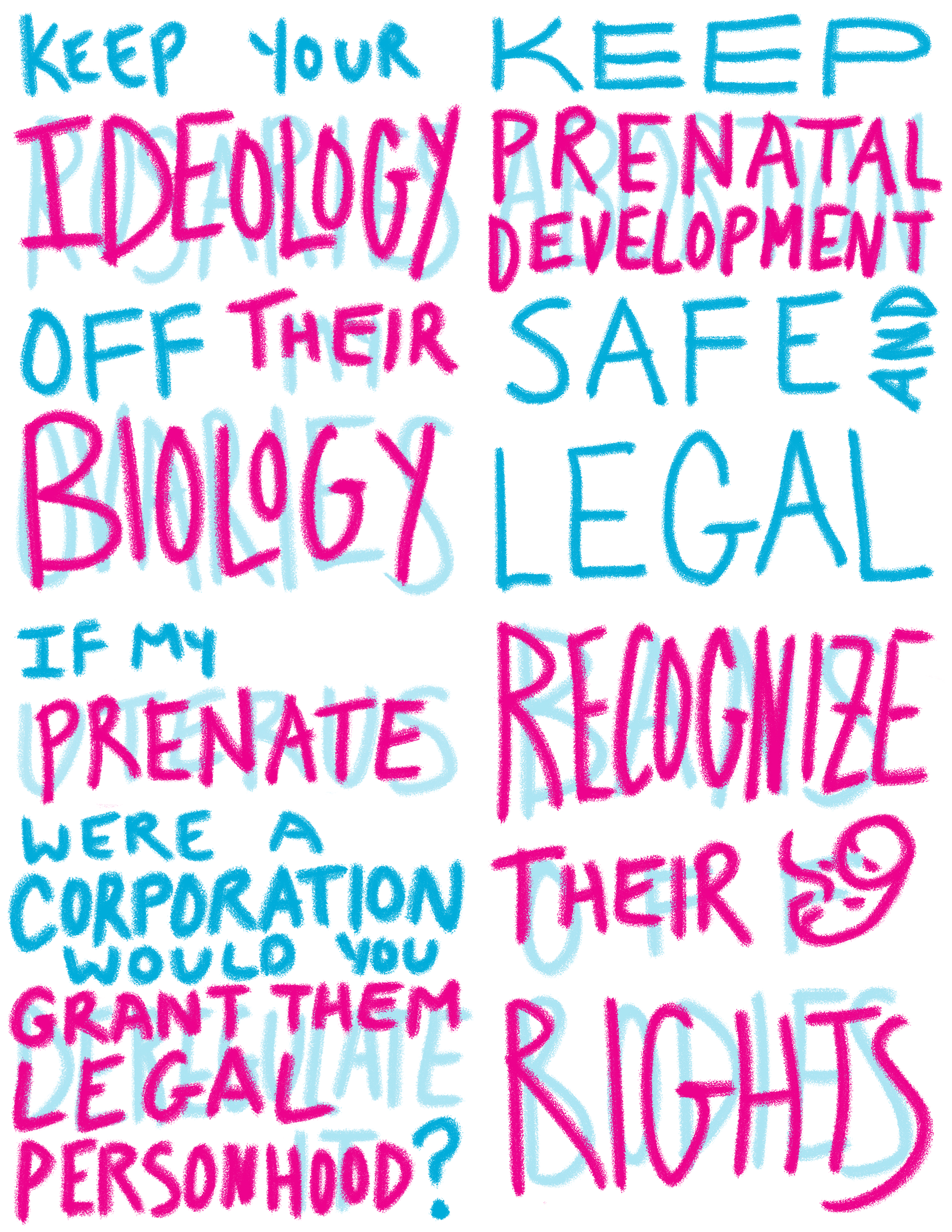 Pro-life poster graphics