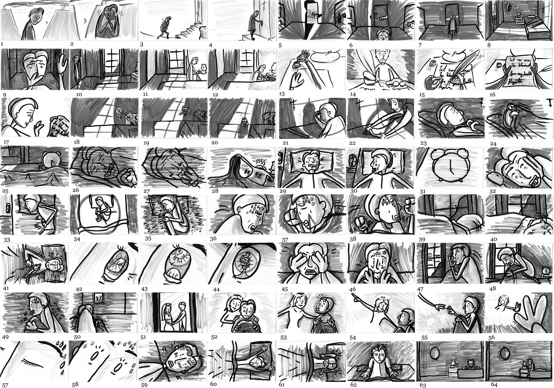 "An Inadvertance", storyboard (part 1)