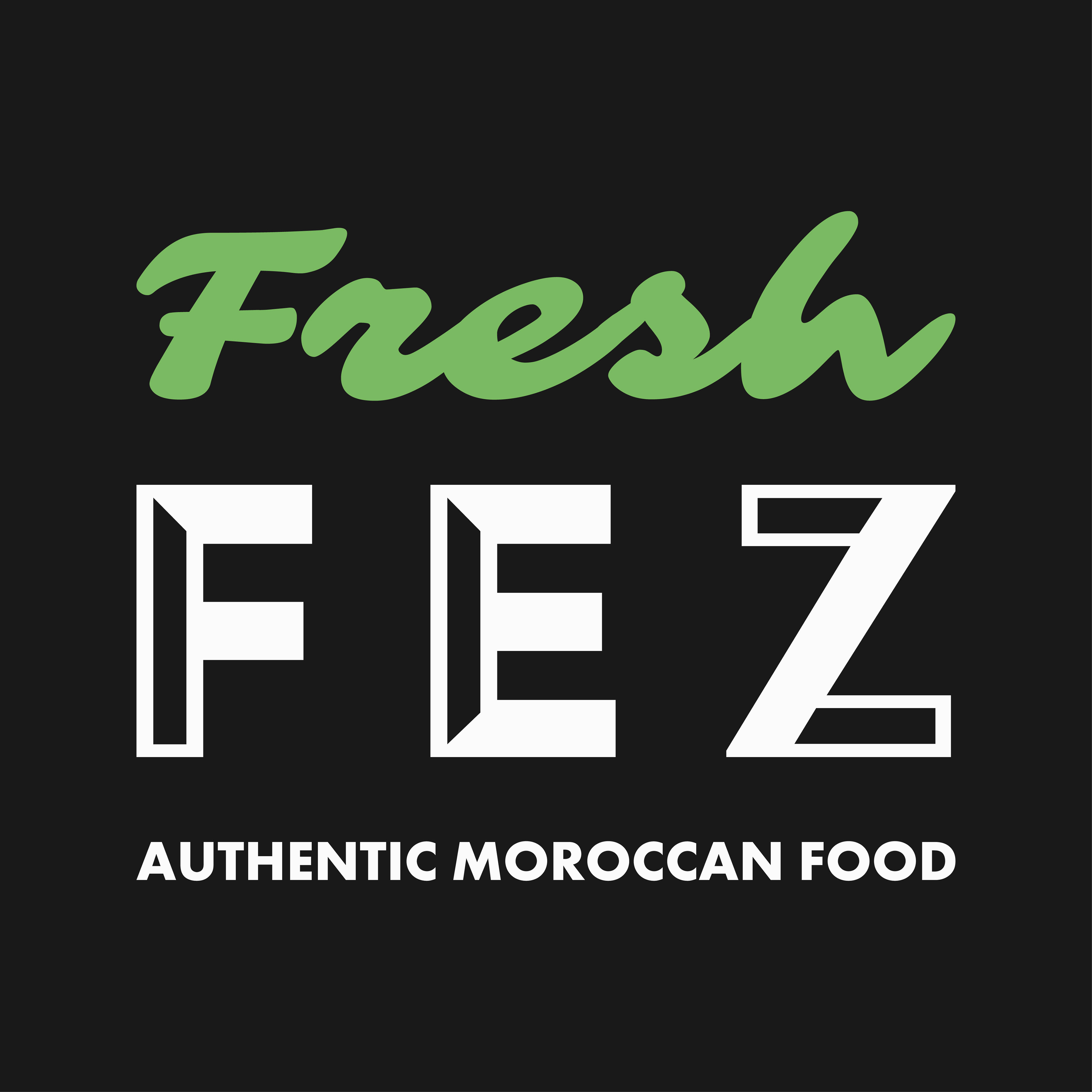 Fresh Fez logo (dark mode).