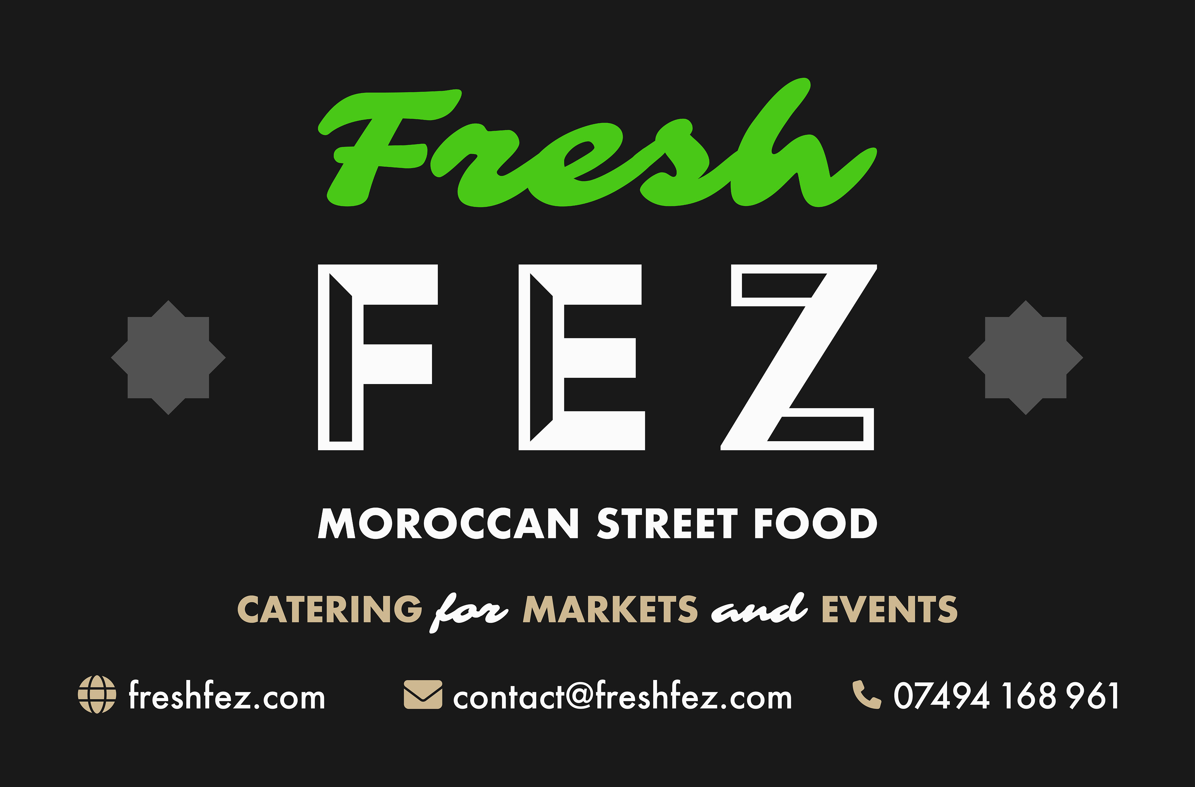 Fresh Fez loyalty card (front)