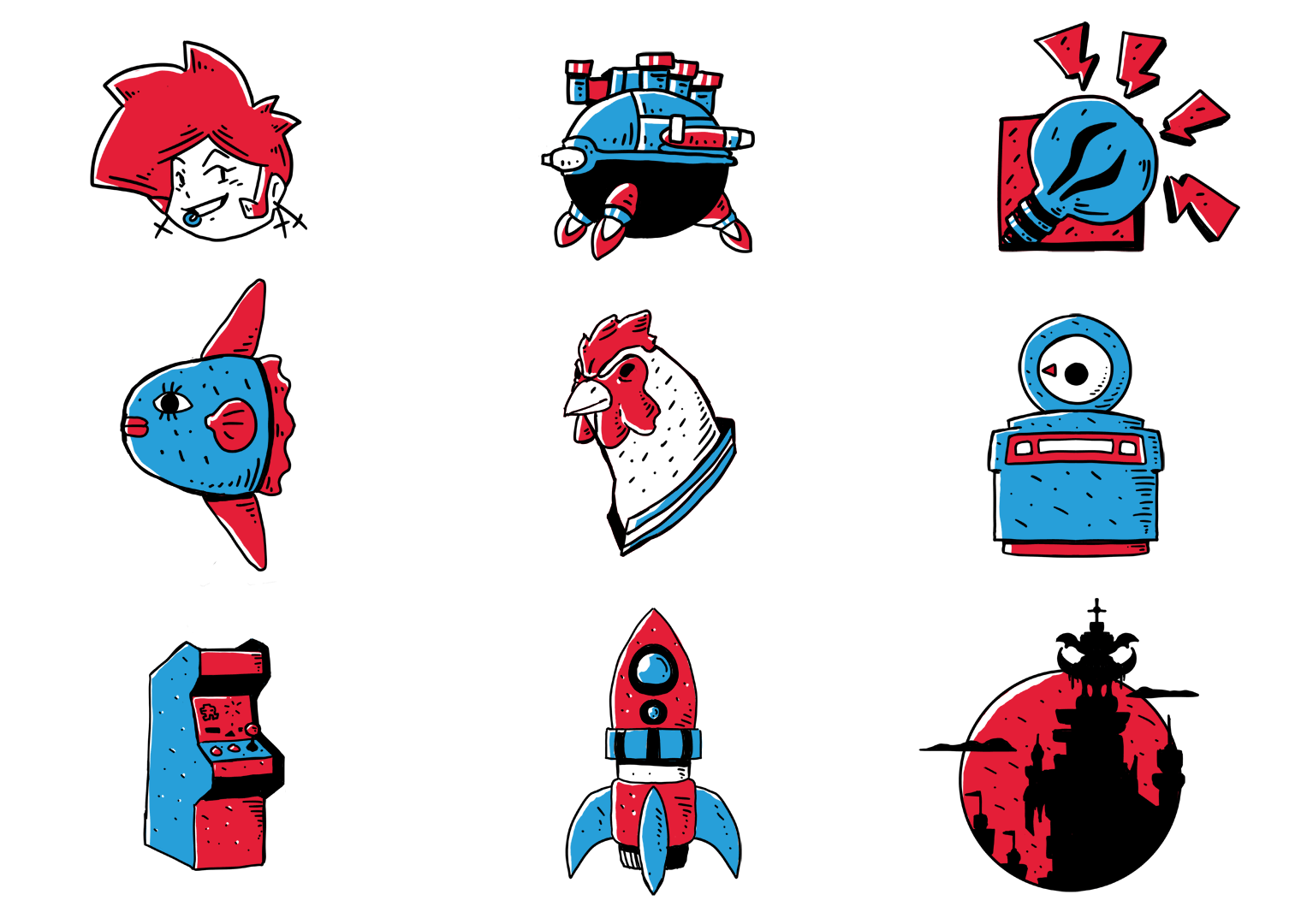 Contributor illustration samples (issue 1)