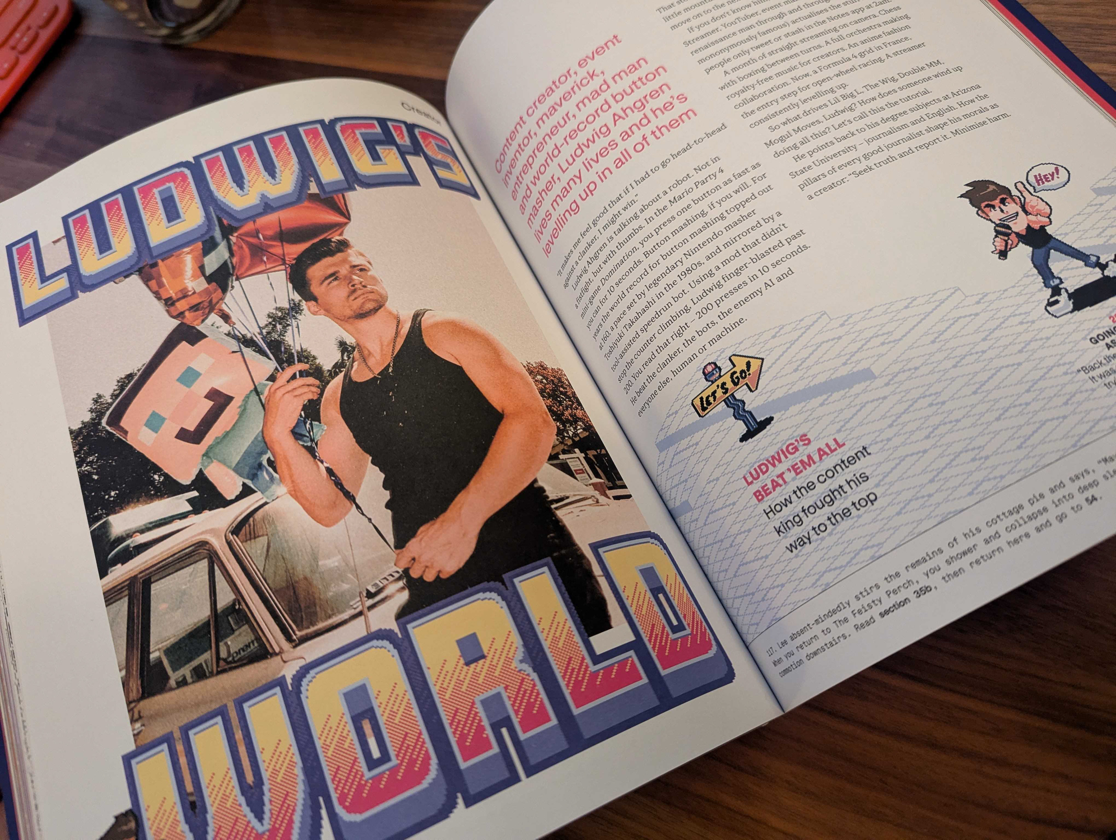 Page 1 and 2 of "Ludwig's World" article.