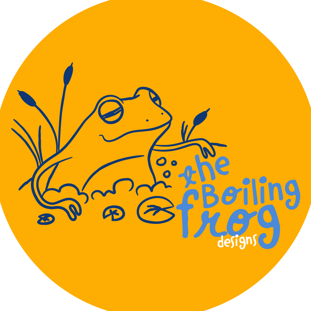 the boiling frog logo