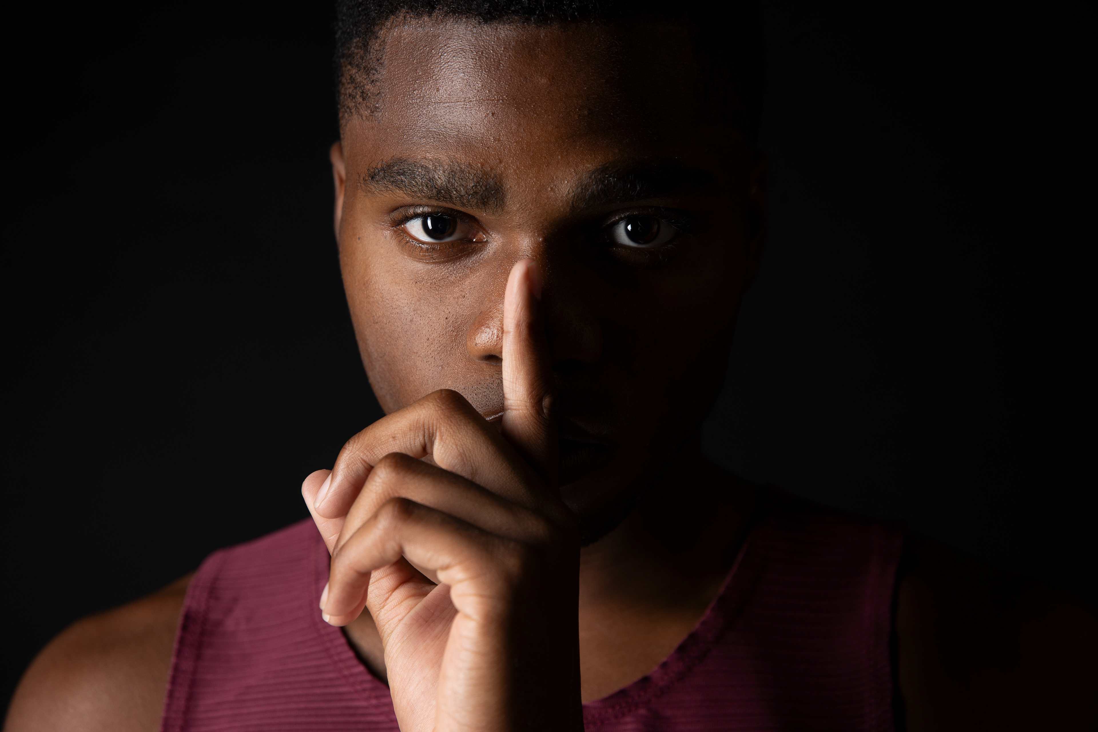 Stefon Dodoo of the Texas A&M Aggies during media day on October 13, 2025.