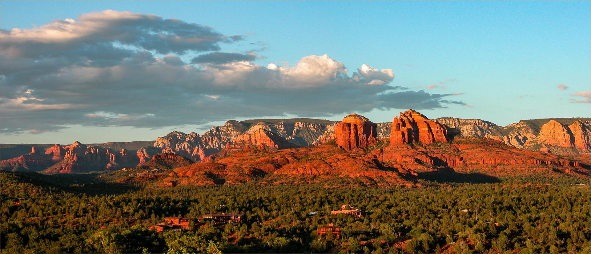 Red Rock Sunset Panorama 01