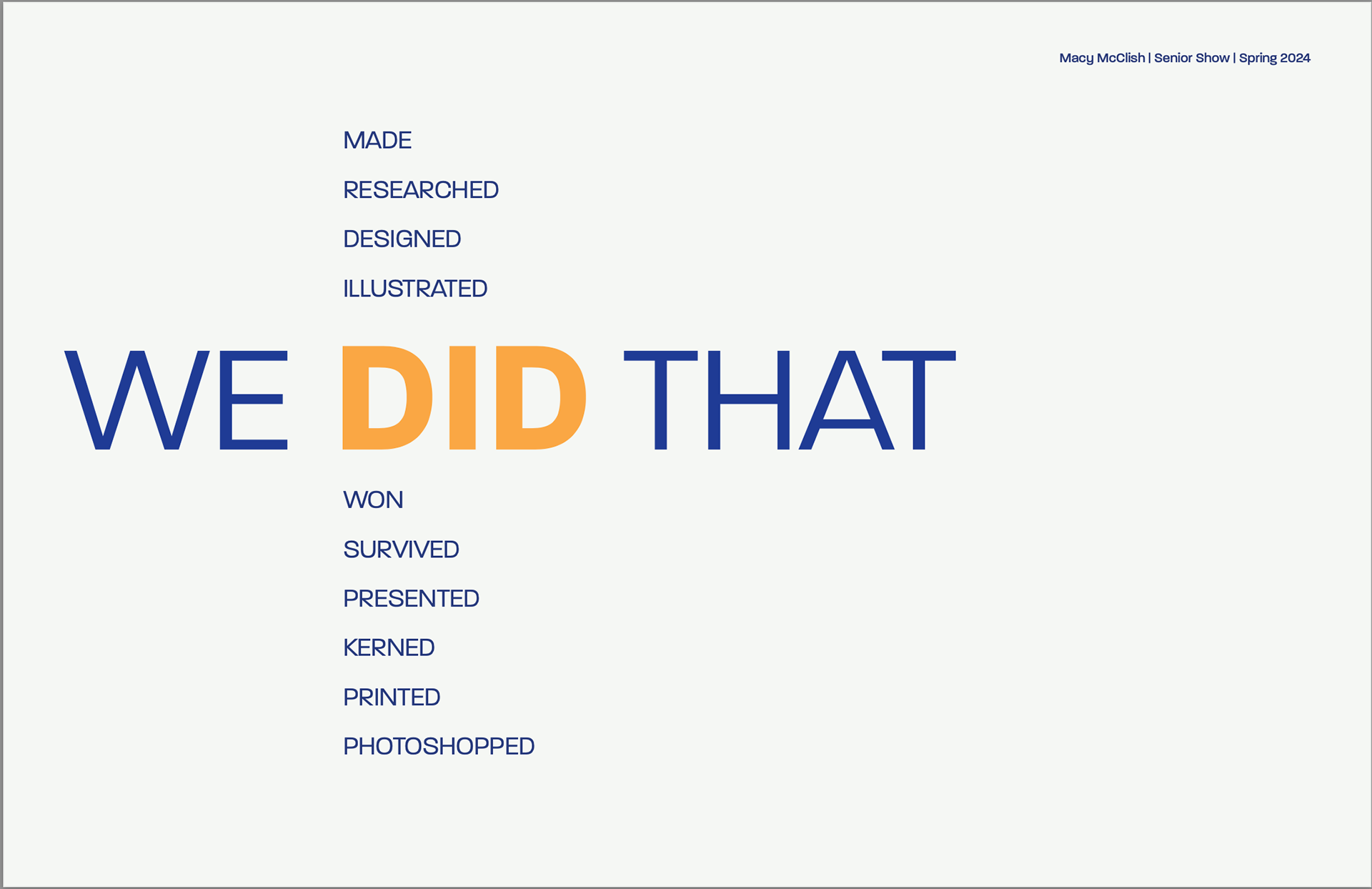 First concept. Focus on creating a "word bank" to represent students
