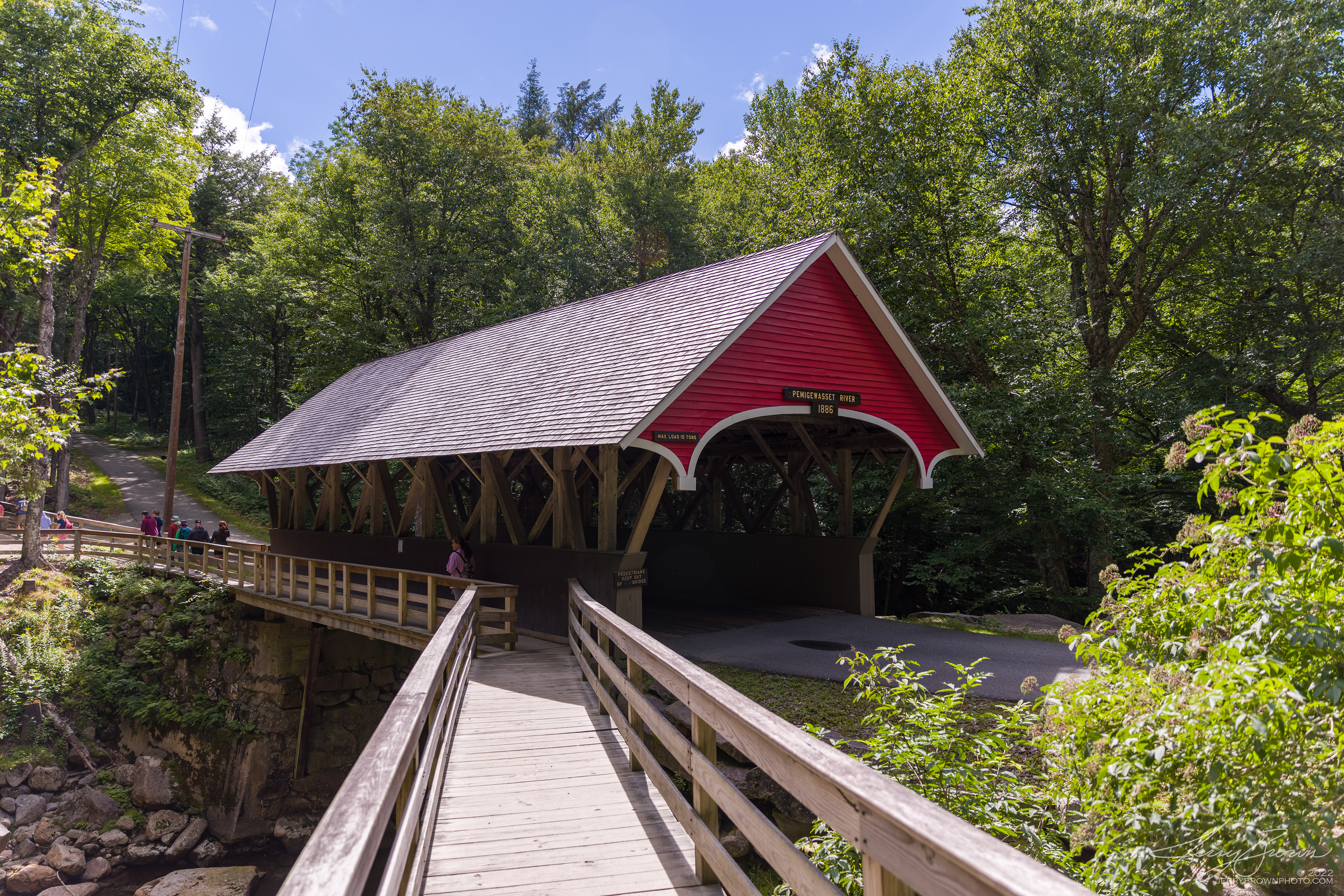 Flume Gorge Covered Bridge, Lincoln, NH.