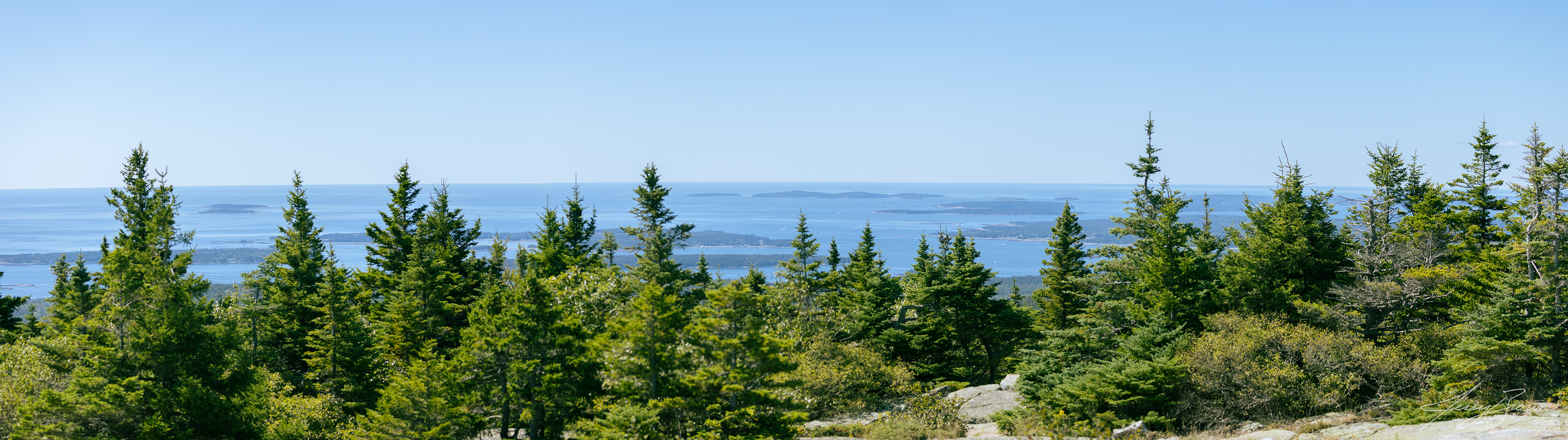Atlantic Ocean from Cadillac Mountain, Acadia NP, Bar Harbor, ME