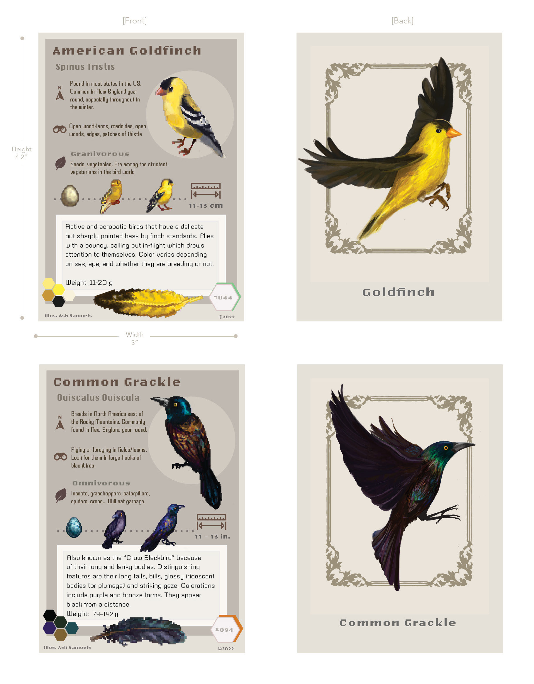 Birds of a Feather Card Layouts