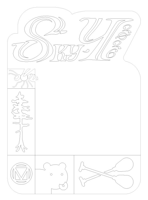Clean vectors ready to be translated to CNC instructions