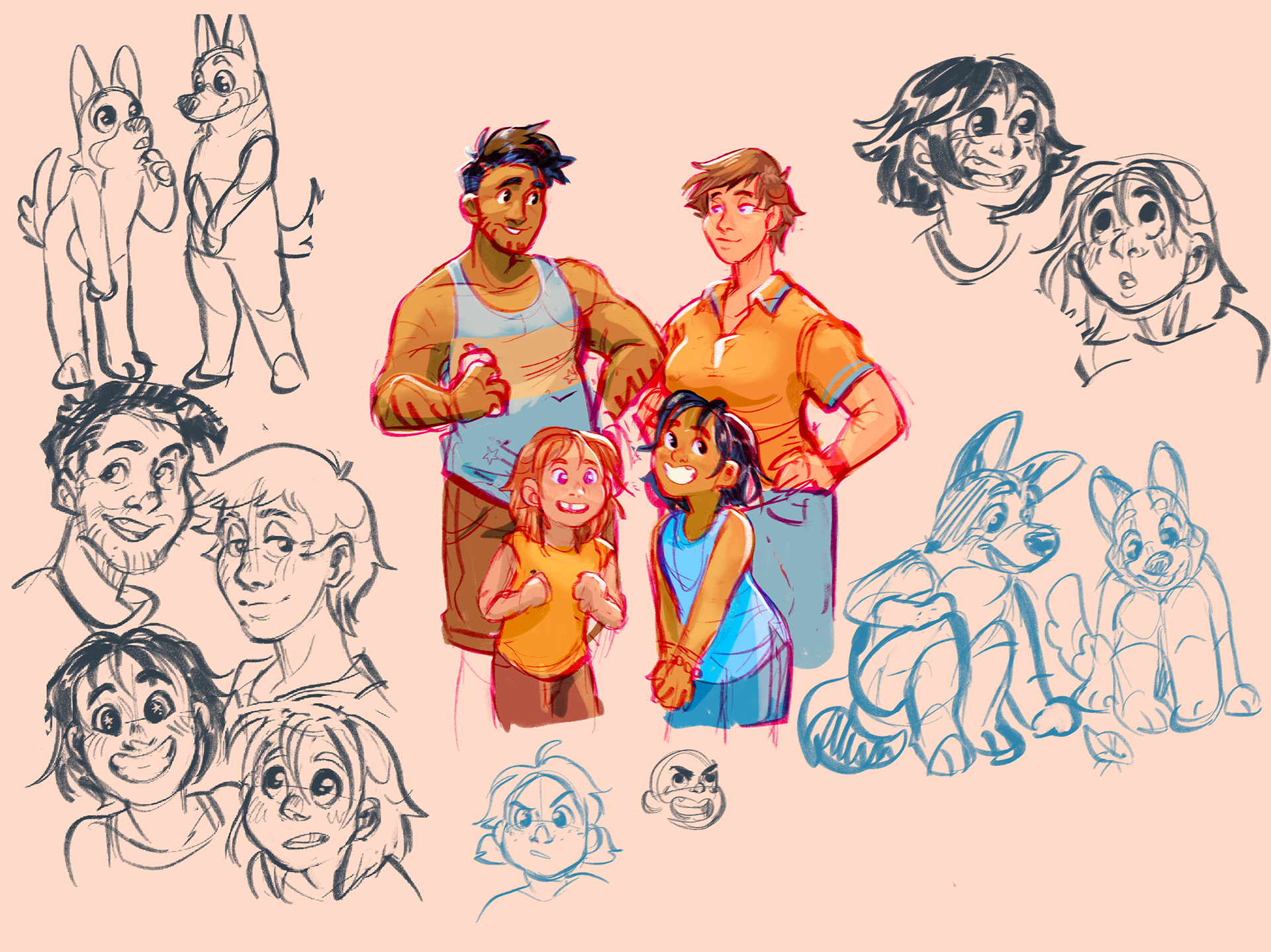 Heeler Family as Humans?