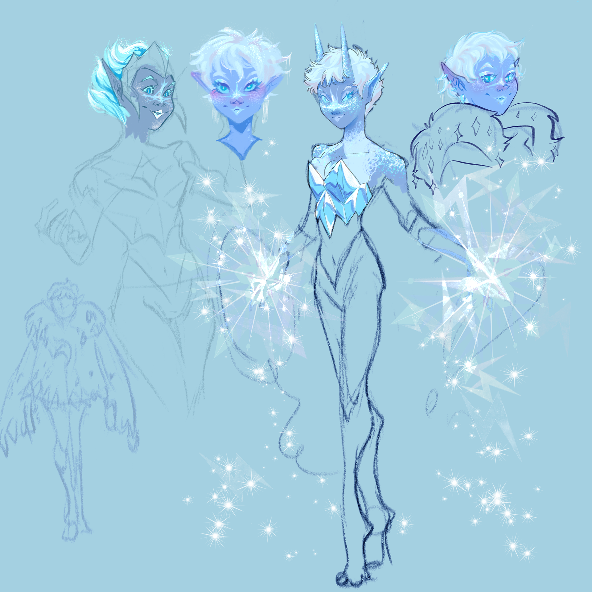Ice Elemental Goddess: Rough