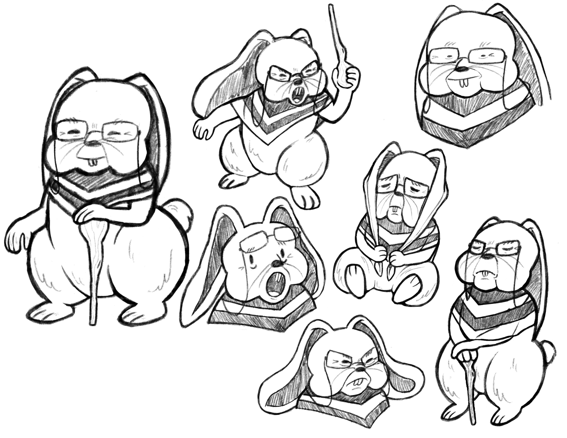 Rough Babette Poses and Expressions