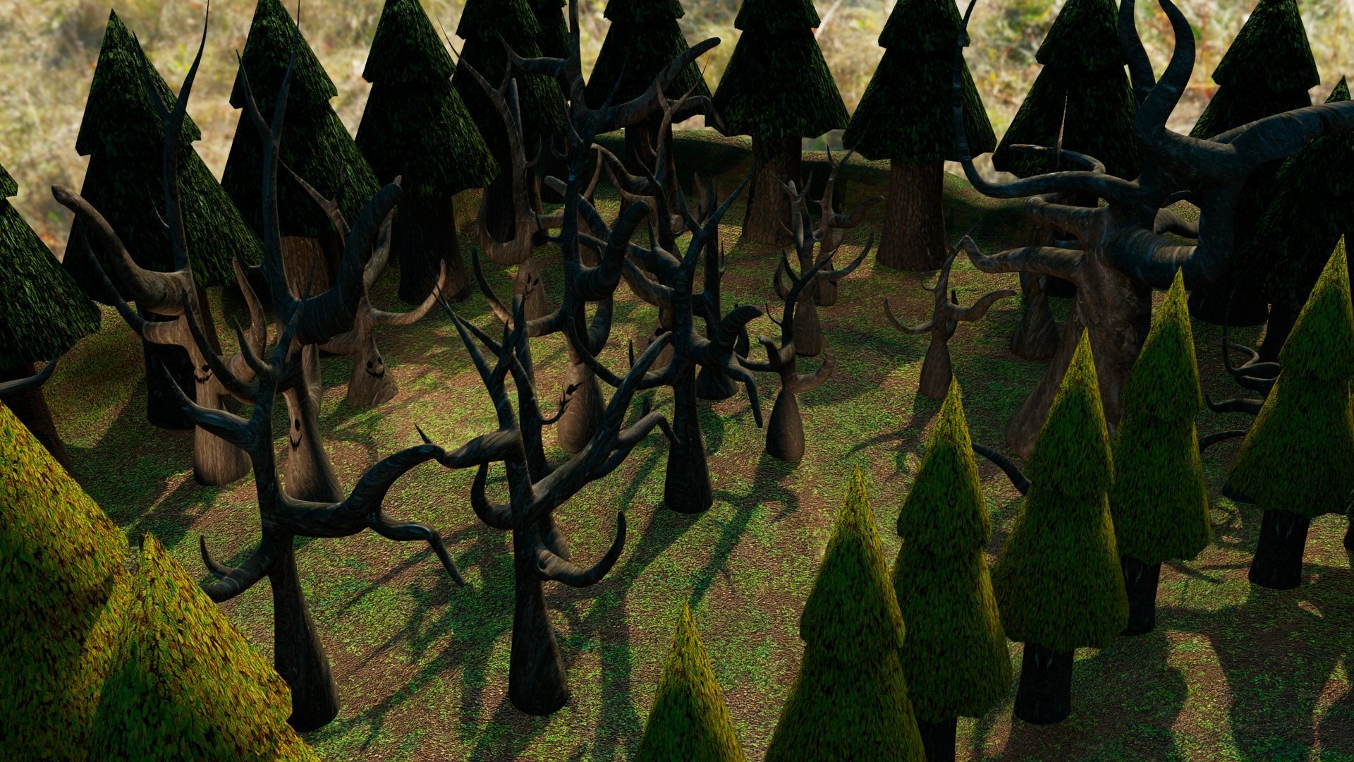Terrain Spooky Woods Area Final Model Texture