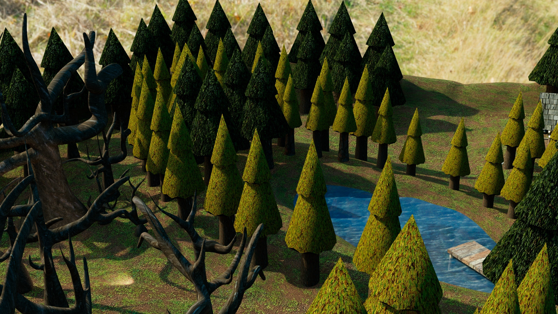 Terrain Lake Area Final Model Texture