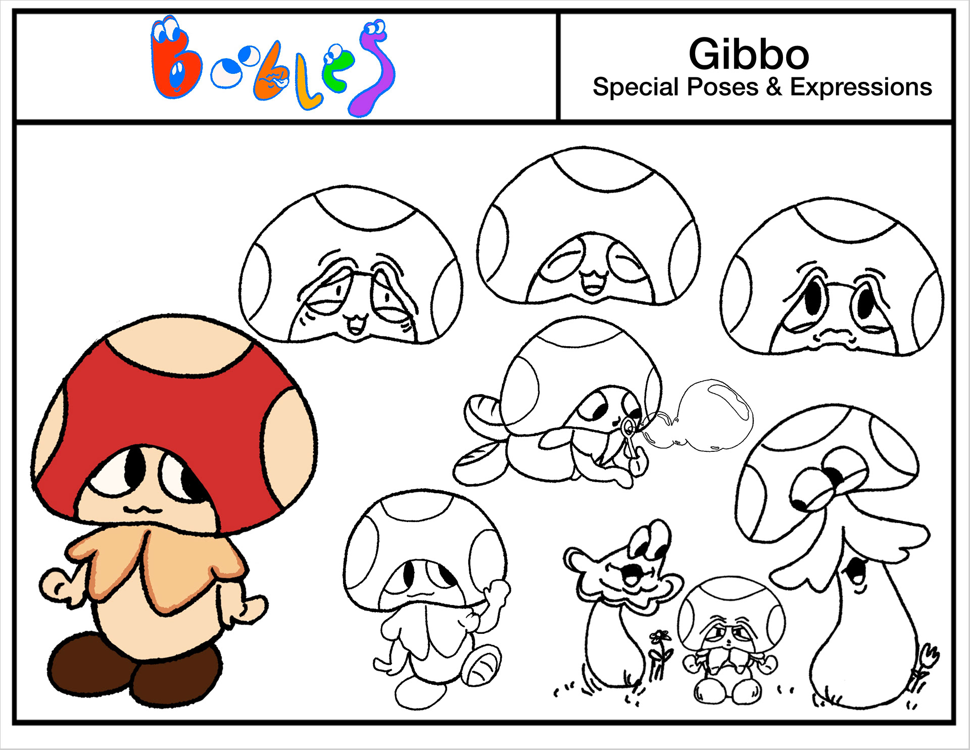 Gibbo Poses and Expressions