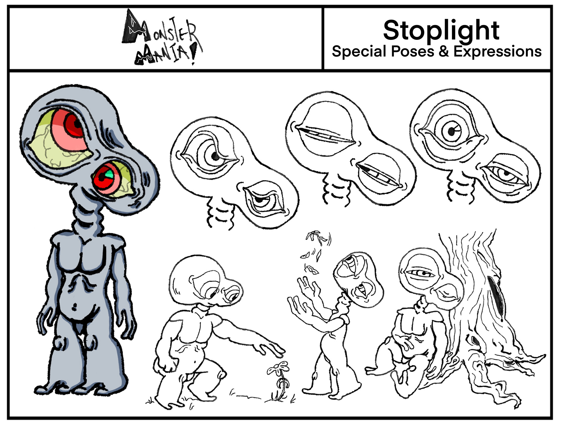 Stoplight Poses and Expressions