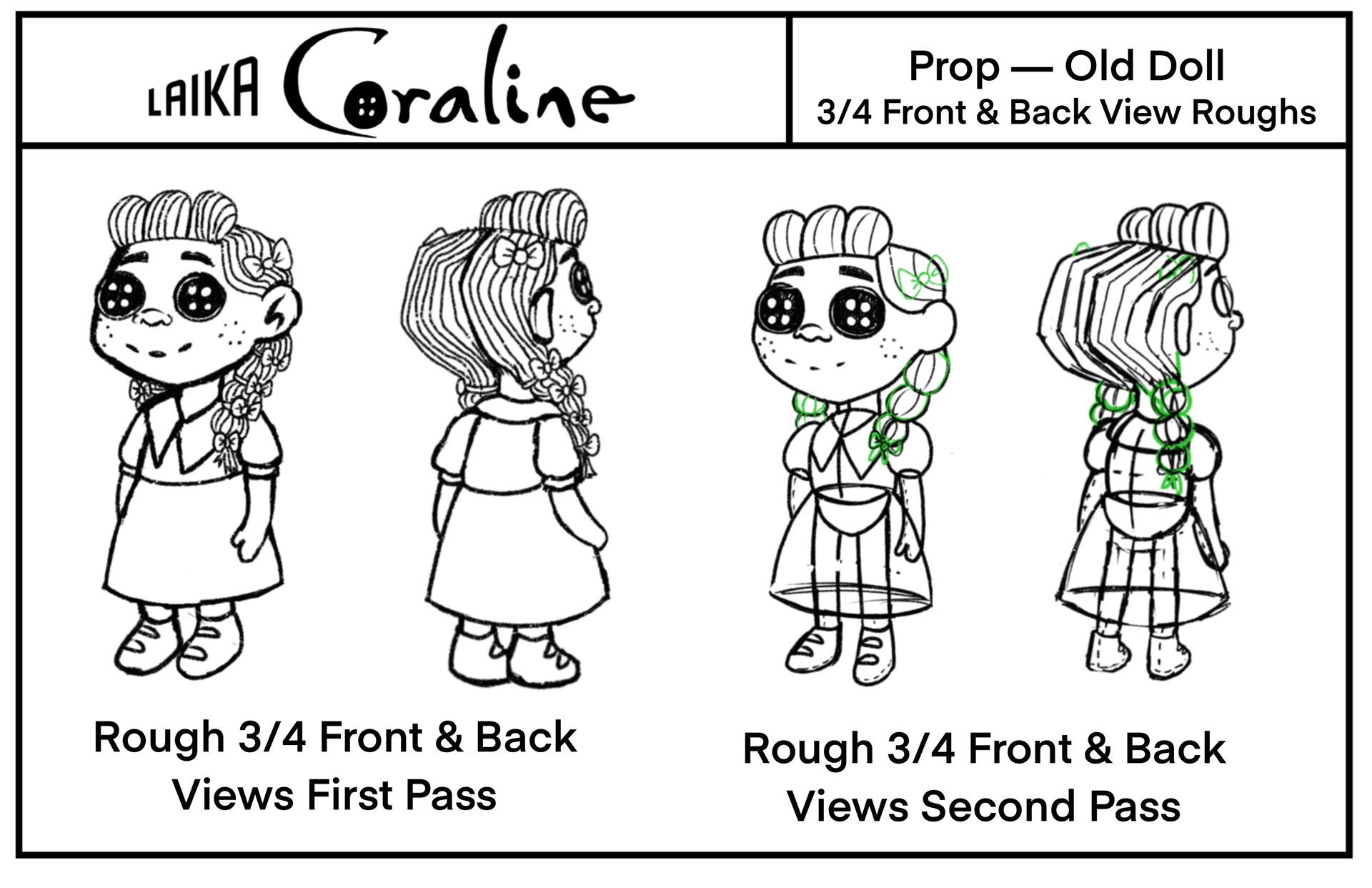 Old Doll Prop Rough 3/4 