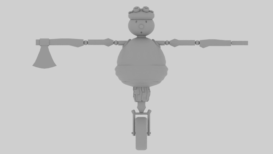 Acorn Boy Model Second Pass Front