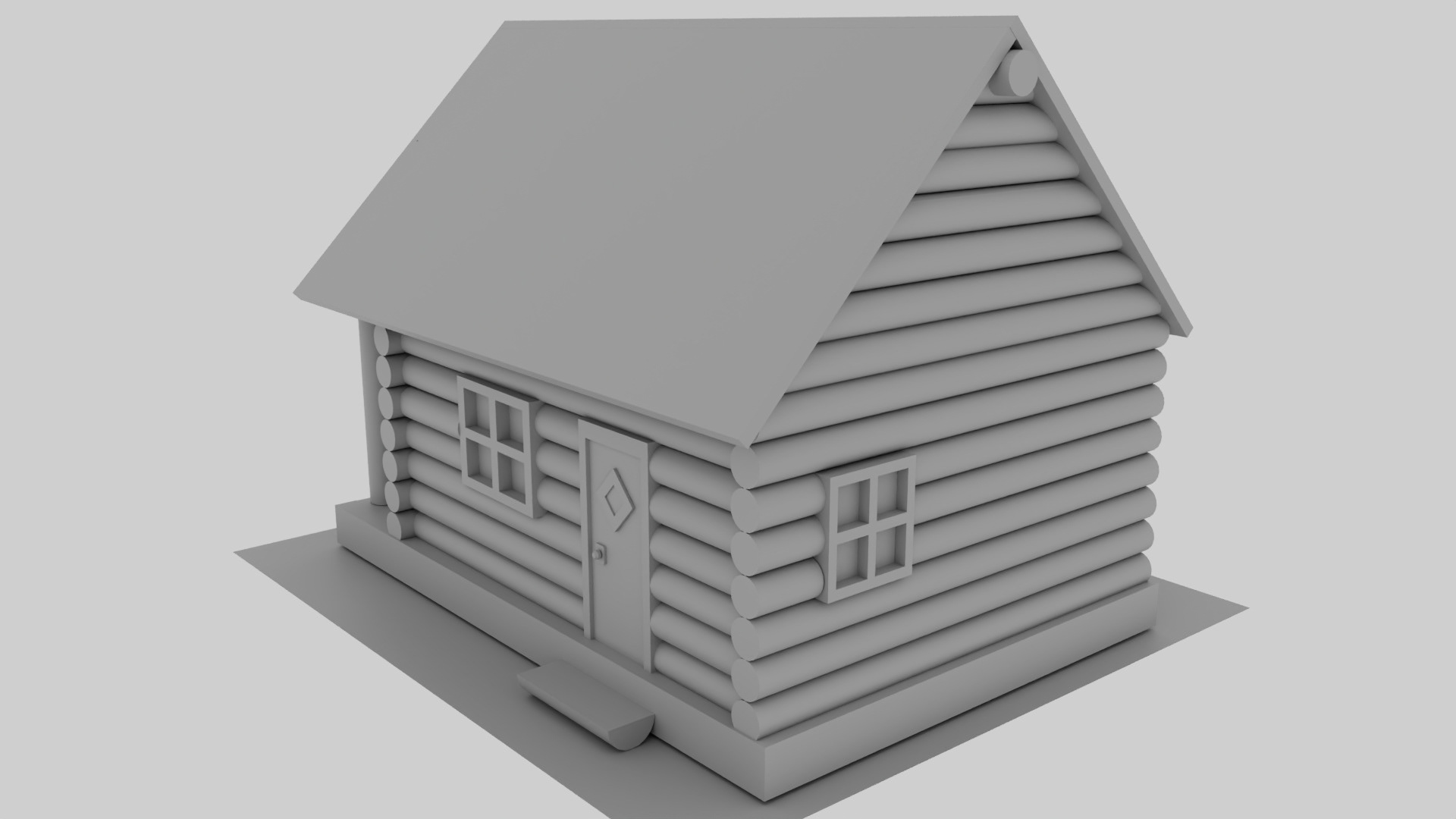 Cabin Rough Model 3/4 Back