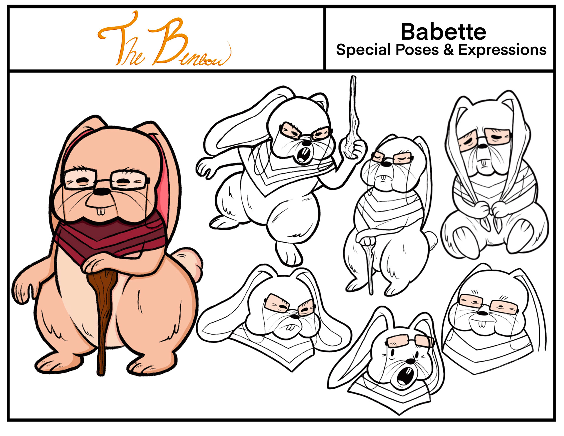 Babette Poses and Expressions