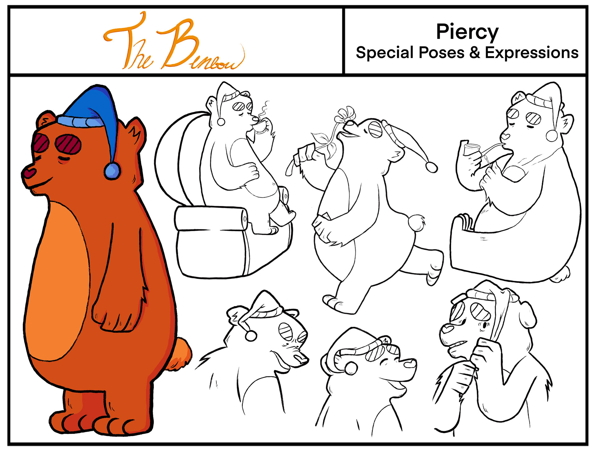 Piercy Poses and Expressions