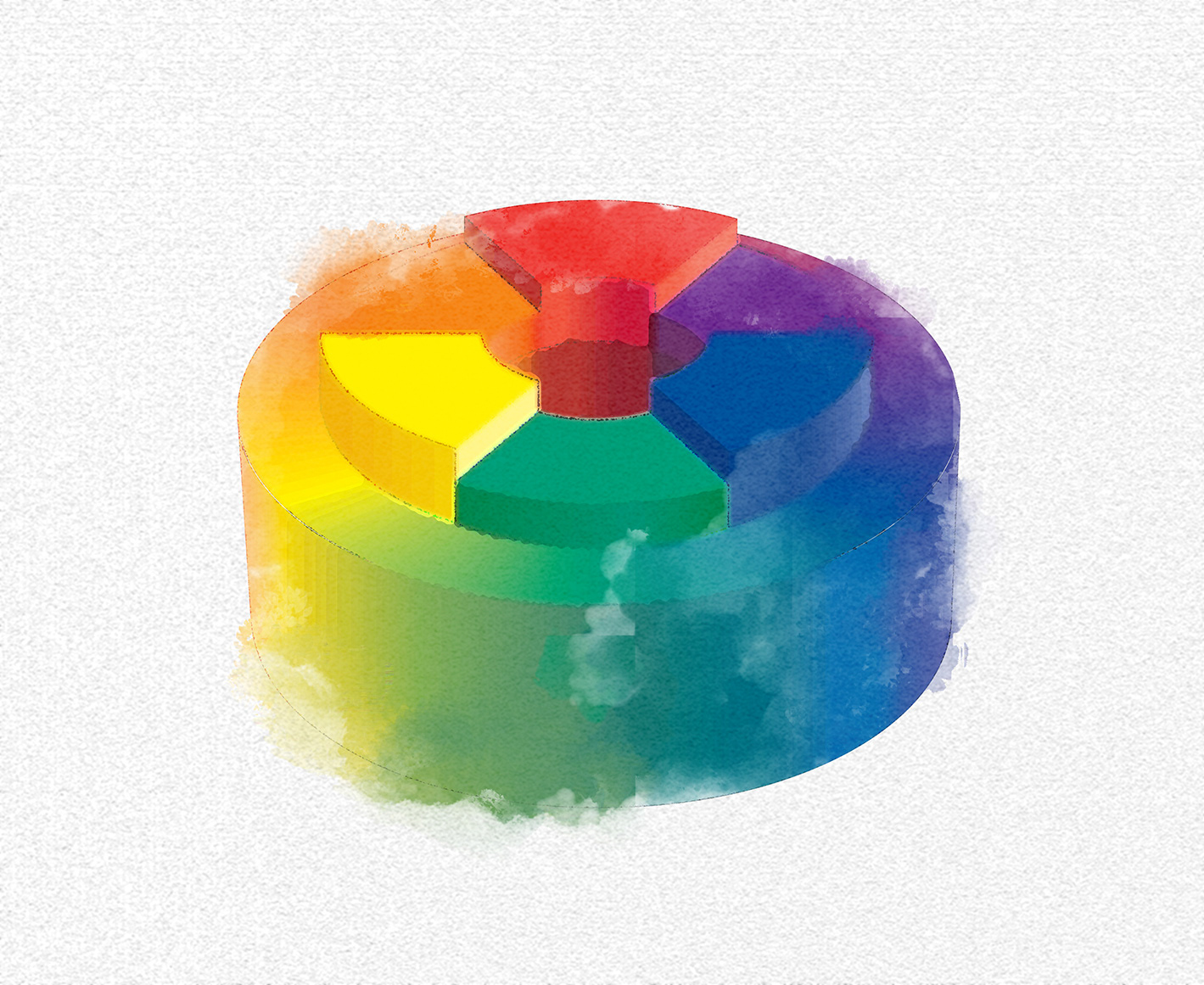 Color Wheel, Illustrator and Photoshop