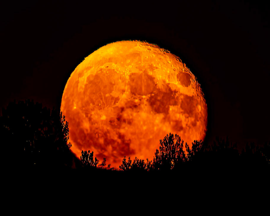 Moonrise over Calgary