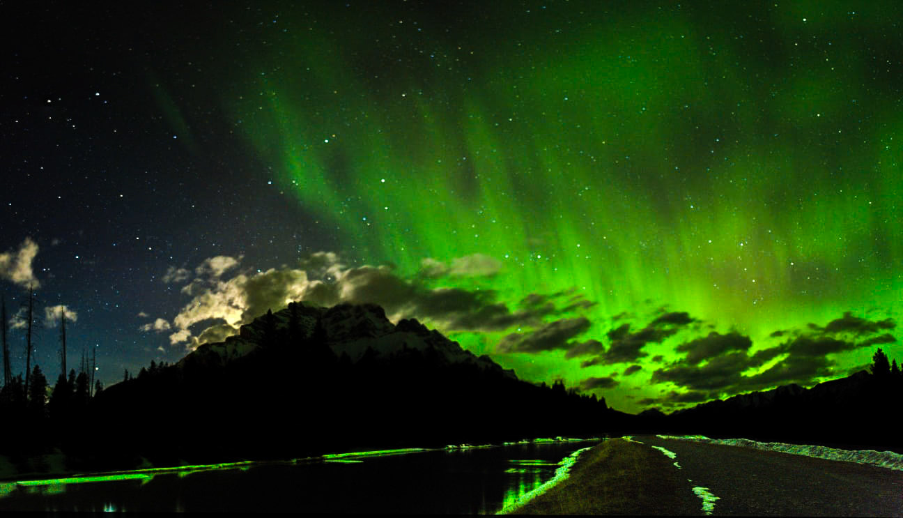 Aurora in banff