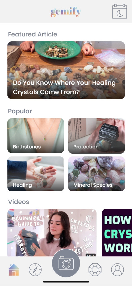home page