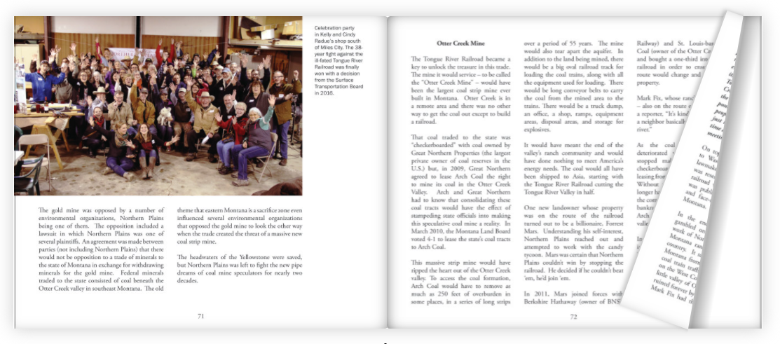 Sample page spread