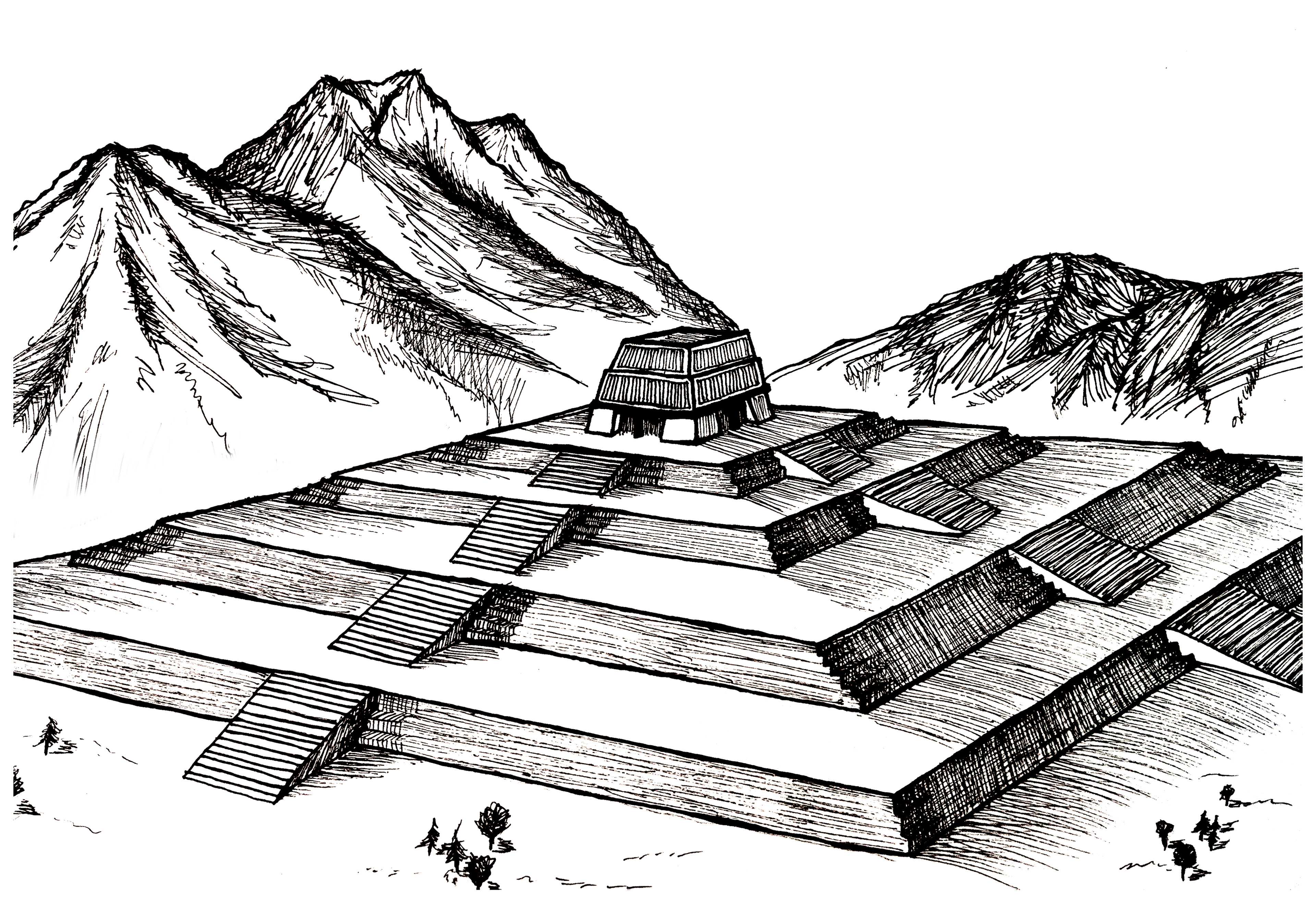 The great pyramid of Cholula, once the largest pyramid in the world