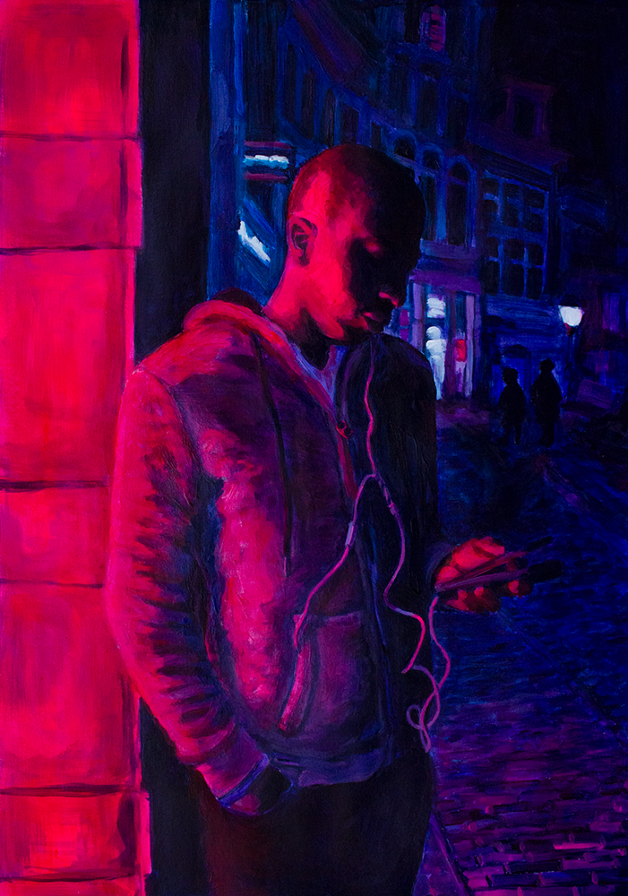 Disconnected (prints available) 2018 • Acrylics on paper • 41,9 x 29,6 cm