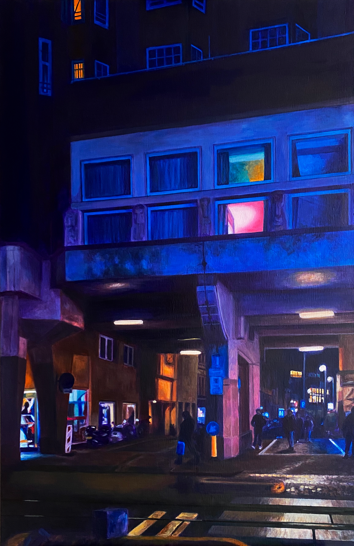 SOLD | Shelter In The Sky 2022 • Acrylics on canvas • 100x65 cm