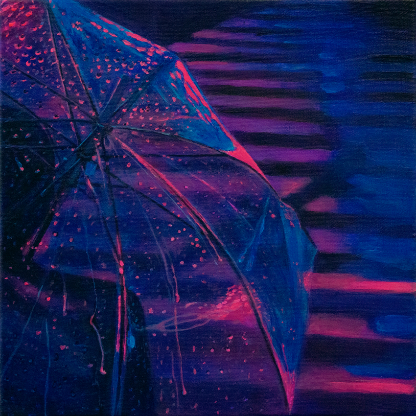 Rain 2019 • Acrylics on canvas • 30 x 30 cm