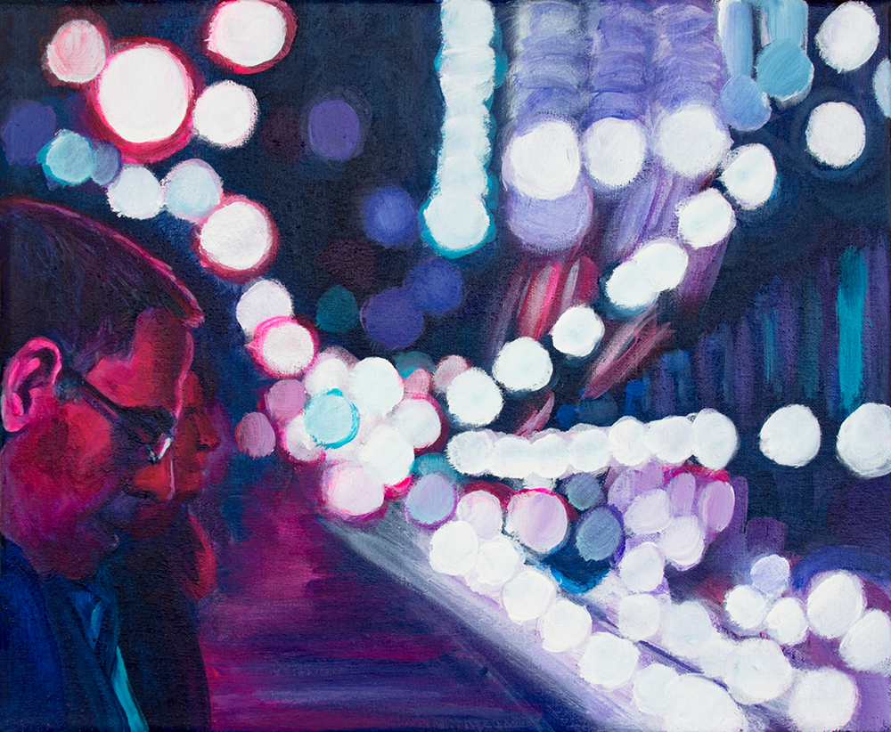 Urban Solitude 2018 • Acrylics on canvas • 20 x 24 cm