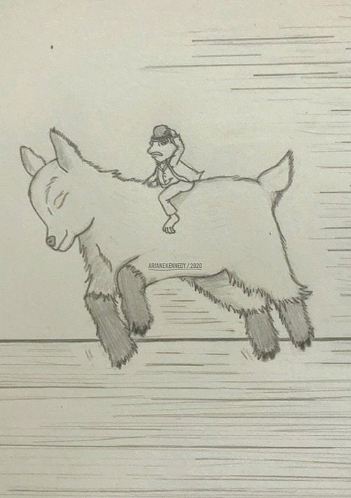 Slow Down! 2020, graphite on paper, 9 x 12 in.