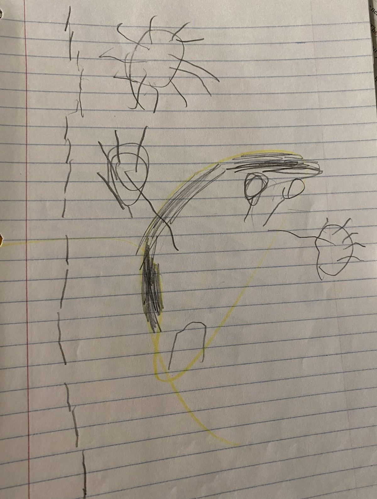 Childhood Drawing #2, 2002, mixed media on paper, 9 x 12 in.