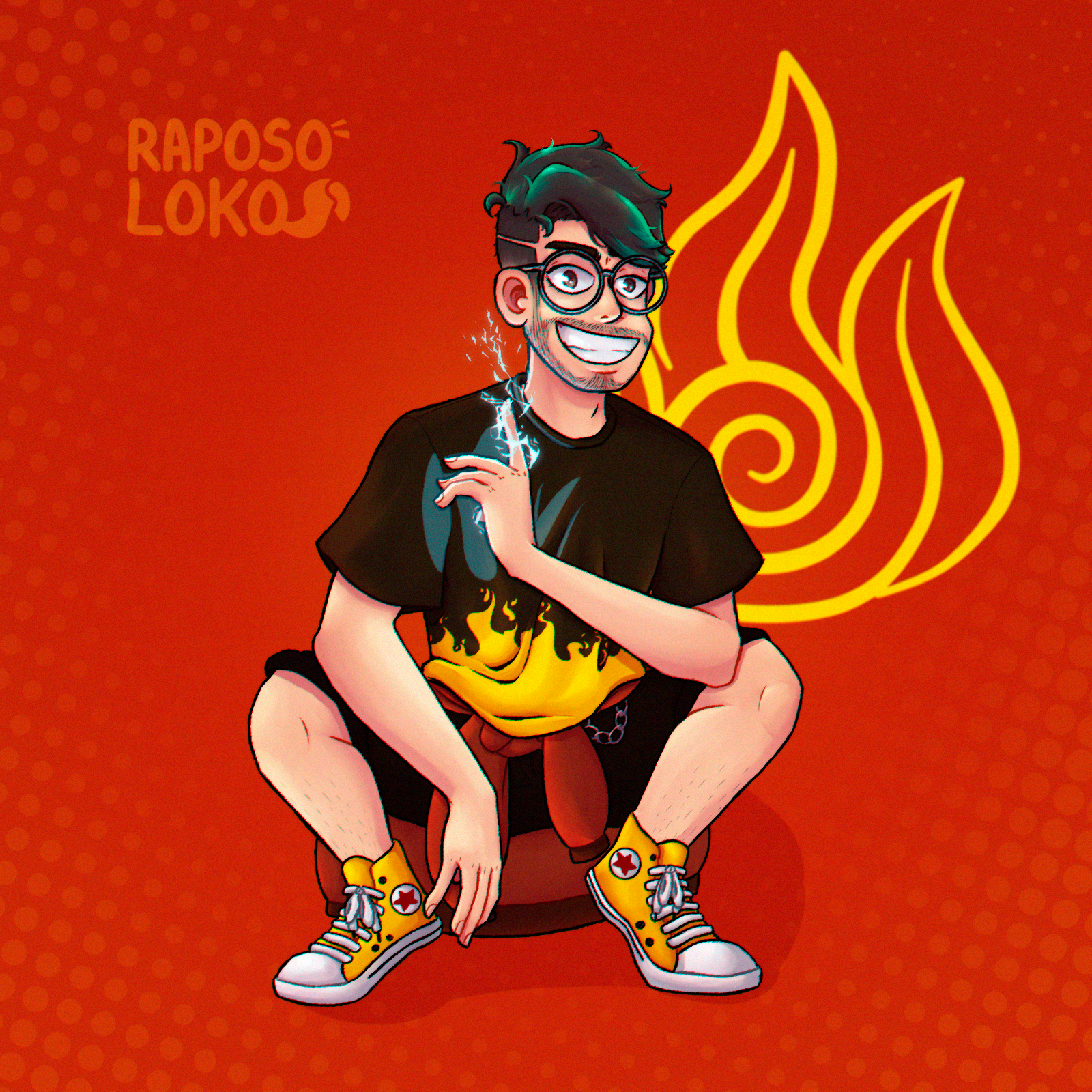 Autoretrato com temática de Avatar