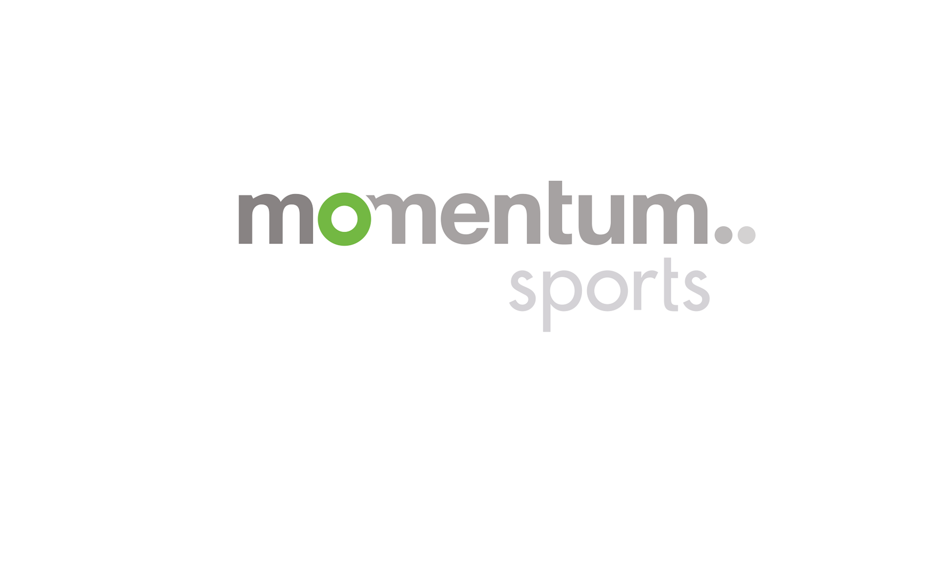 Logotype design for Momentum Sports, a company importing and distributing sports equipment.