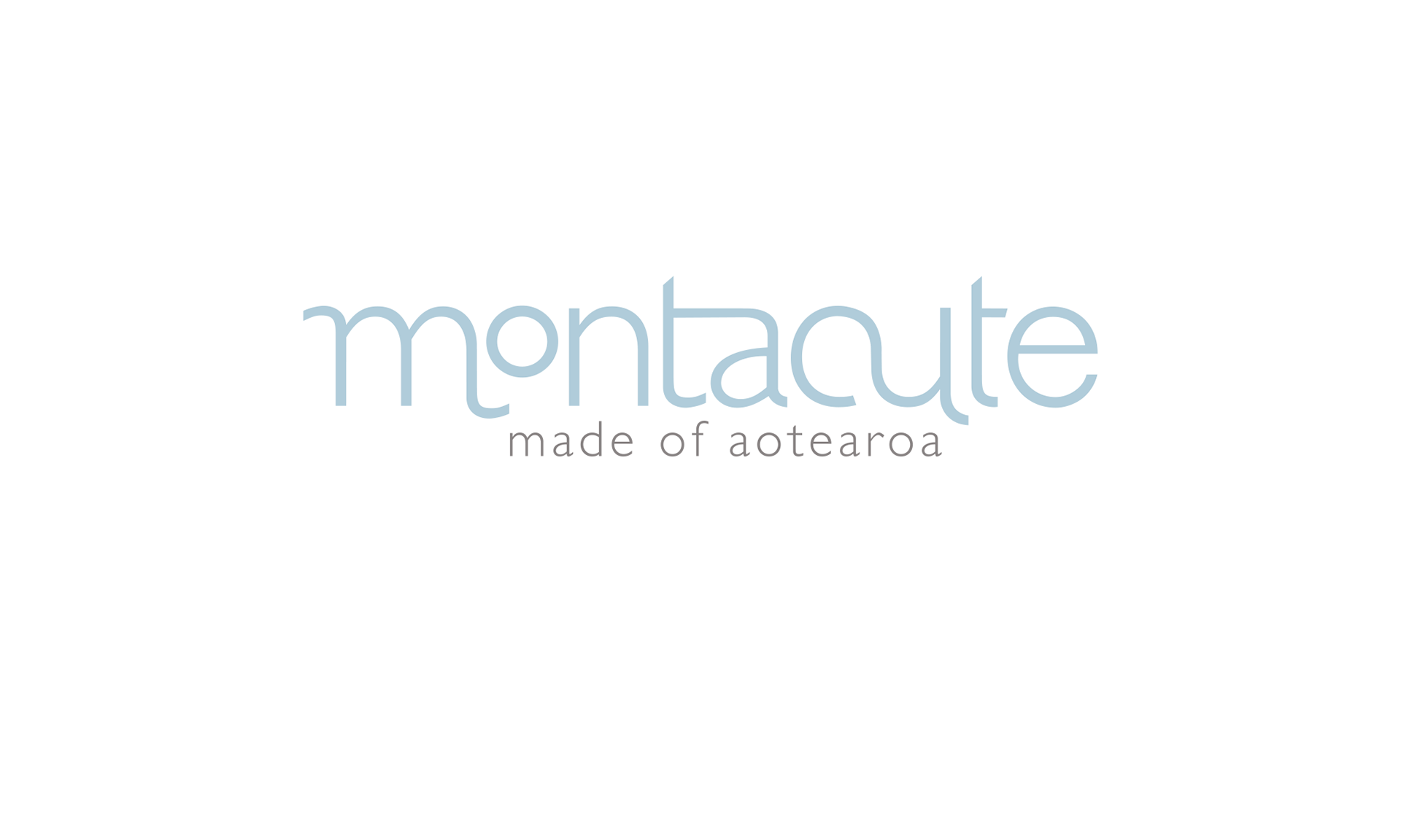 Logotype design for Montacute, a designer child clothing brand made ethically in New Zealand.