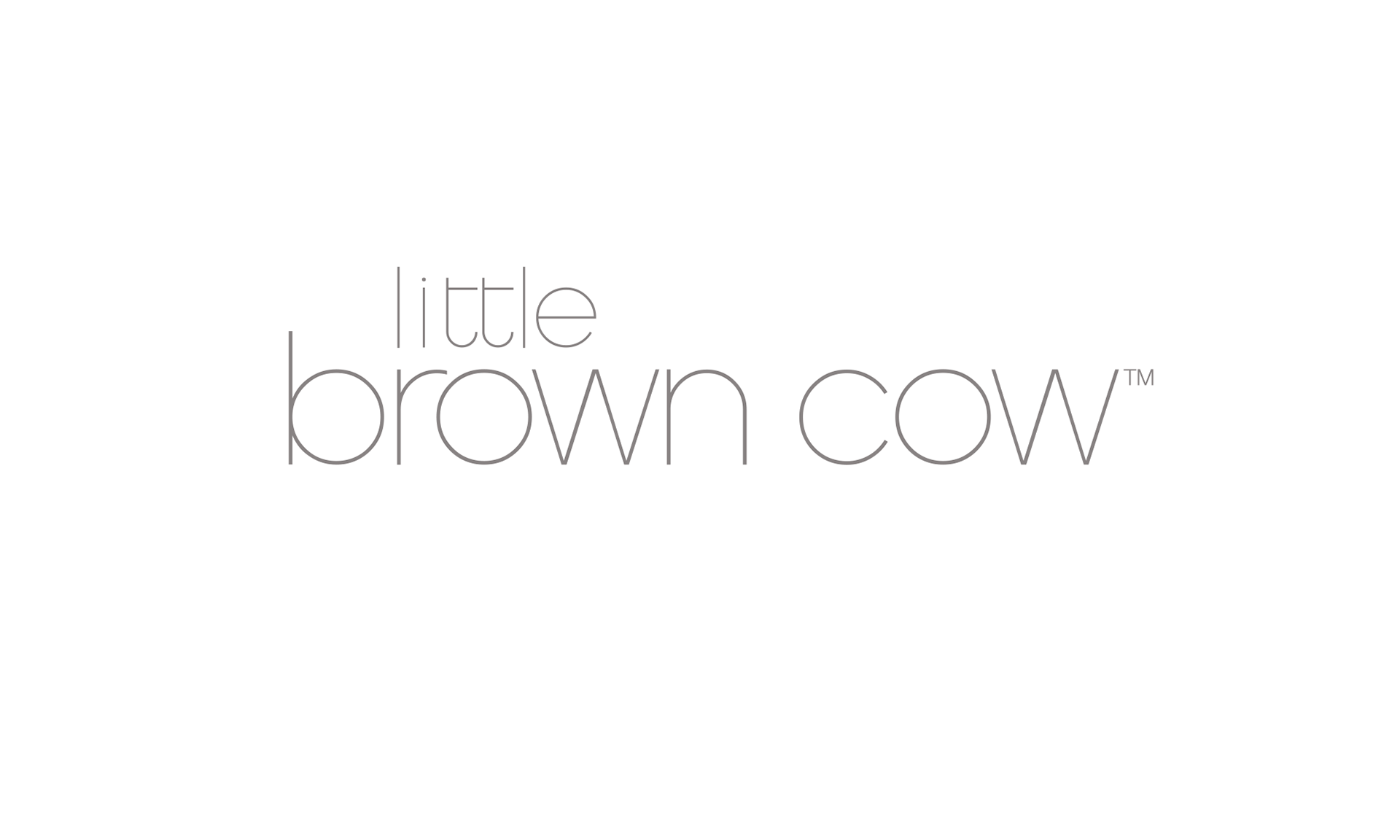 Logotype design for Little Brown Cow, an upmarket Children and Baby clothing store.