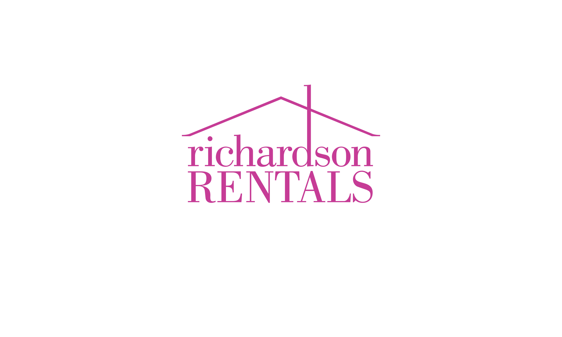 Logotype design for Richardson Rentals, a property management business.
