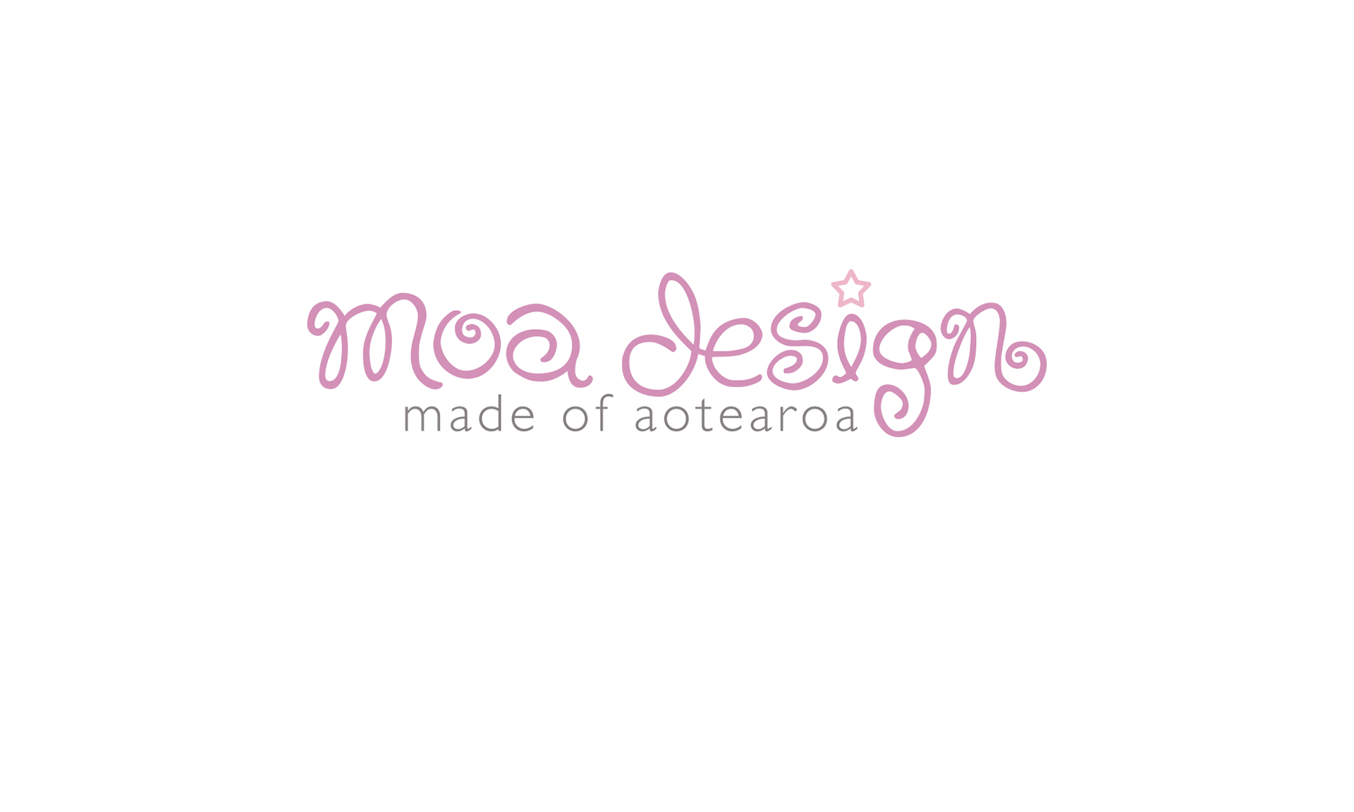 Logotype design for Moa Design, producers of boutique, designer baby clothing, made locally and ethically in New Zealand.