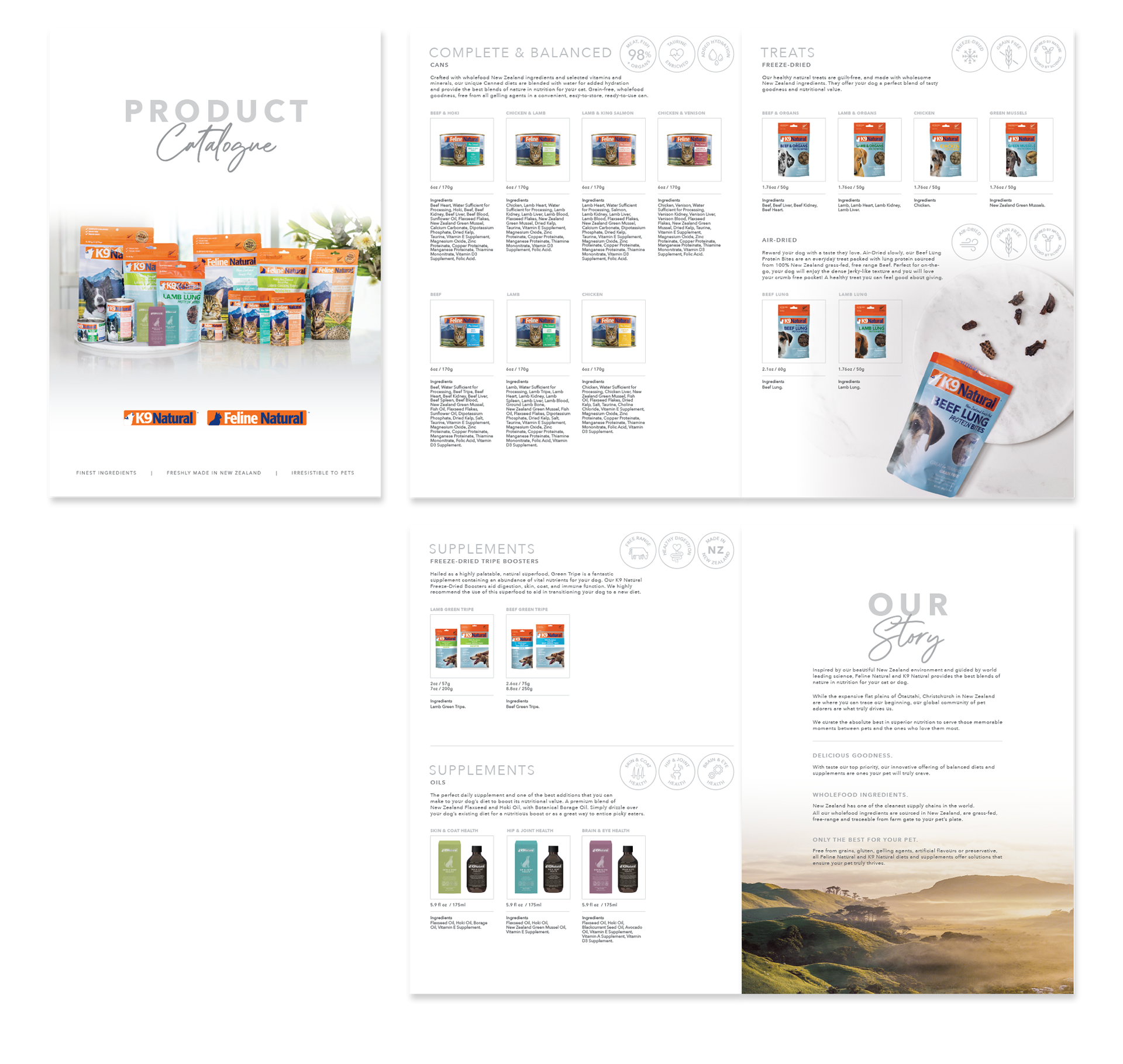 Design of Product Catalogue for a global pet food company.